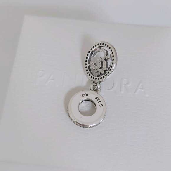 Pandora Hindu symbol, Om Dangle Charm Pendant S925 Sterling Silver with box - Picture 3 of 5